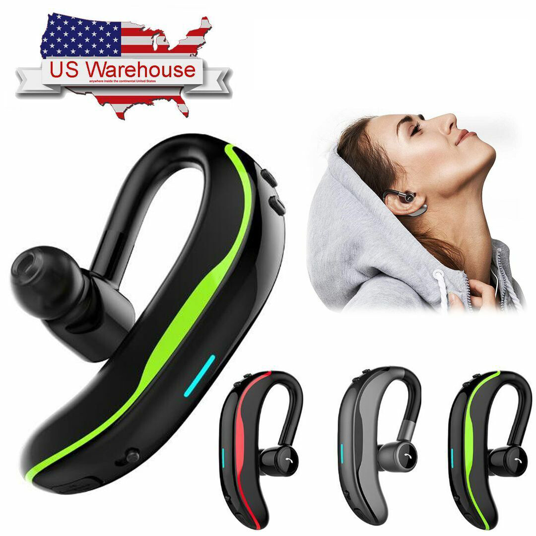 Noise Cancellation Bluetooth Headset Wireless Earpiece Earphone for Cell Phones