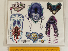 Vintage Art Tattoo Flash Sheet Adam Puckett /T514