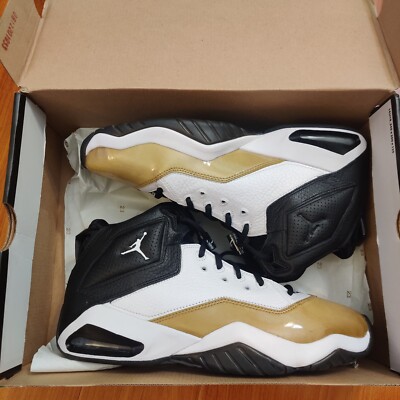 Size 10 - Air Jordan B'Loyal White Black Gold for sale online | eBay