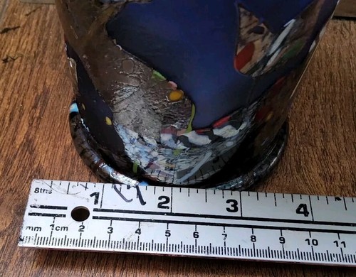 Kosta Boda Bertil Vallien Retired Multi-color Art Glass Vase Bird Motif 5 3/4"T - Picture 10 of 10