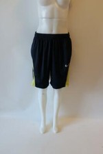 MENS NIKE BLUE NEON YELLOW DRI-FIT DRAWSTRING SHORTS SZ L