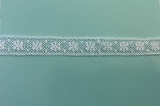 3/8  Heirloom White Flat English Cotton Embroidered Trim Lace T2