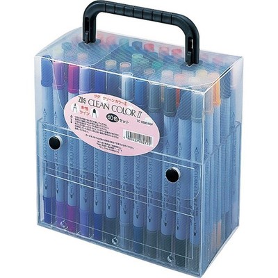 Kuretake Zig Twin Tip Marker Clean Color II 60 Color Set TC-6600/60V