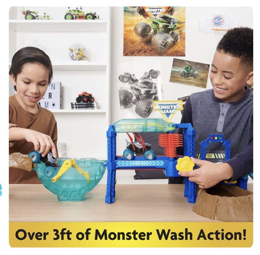 Monster Jam Megalodon Monster Wash 1:64 Monster Truck Playset