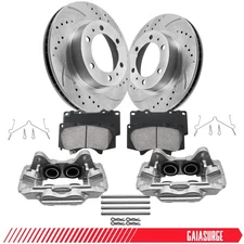 Front Disc Rotors Brake Calipers Pads Kit for Toyota 4Runner Tacoma FJ Cruiser
