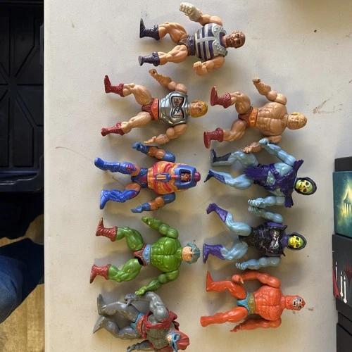 Vtg Masters of the Universe (MOTU) Figure Lot Of 9 – 1981 / 83 Originals – As Is