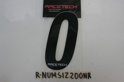 Sticker ''NUMBER 0'' Racetech Graphic Decal Height 180mm