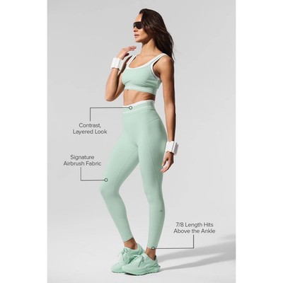 alo Airbrush ハイウエスト 7/8 ベタートゥゲザー レギンス Alo Yoga Airbrush High-Waist 7/8 Better Together Legging Spearmint