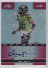 2016 Leaf US Army All-American Bowl Pink Prismatic 13/15 Chase Lucas Auto 0c2
