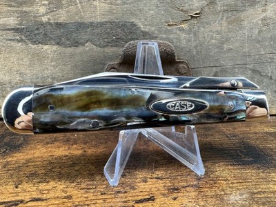 Case XX knife Classic 1995 BLACK ABALONE factory sample stunning Cheetah 11 1/2