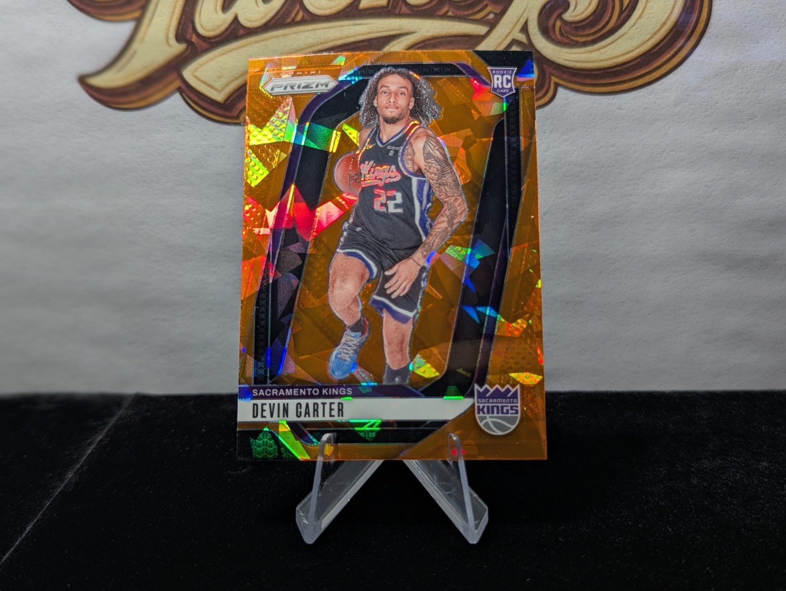 Panini 2024-25 Prizm Orange Ice Prizm #231 Devin Carter Rookie Kings NBA