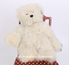 Annette Funicello Collectible White Angel Bear with Golden Wings and Headband