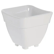 HUBERT Curveware Pan 1/6 Size White Melamine - 5 1/2" L x 5" W x 5" D