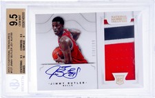 Panini National Treasures Jimmy Butler #127 Jersey Auto BGS 9.5 Auto 10