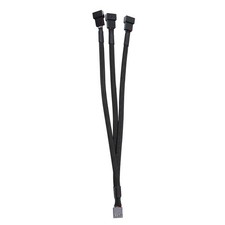4 Pin 1 to 3 Way Cooling Fan Water Cooler PWM Splitter Adapter Power Cable Hub g