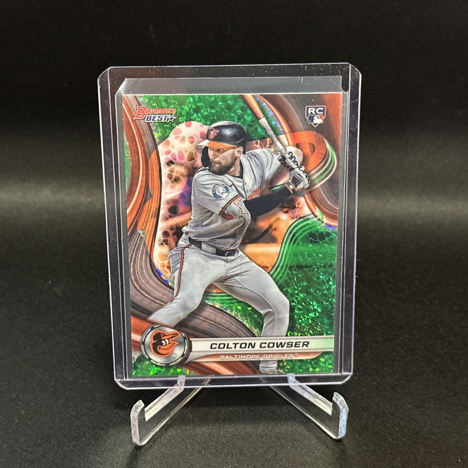 Colton Cowser Green Mini Diamond Refractor 2024 Bowman’s Best RC Rookie /99 #10