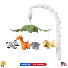 Rotating Musical Crib Mobile with Safari Animals - Soothing Lullabies Included