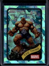 2025 Topps Chrome Marvel Sapphire The Thing Aqua Refractor #/75
