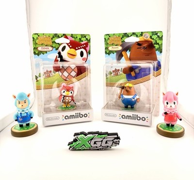 NINTENDO AMIIBO / ANIMAL CROSSING / CELESTE /  RESETTI / REESE / CYRUS -LOT OF 4