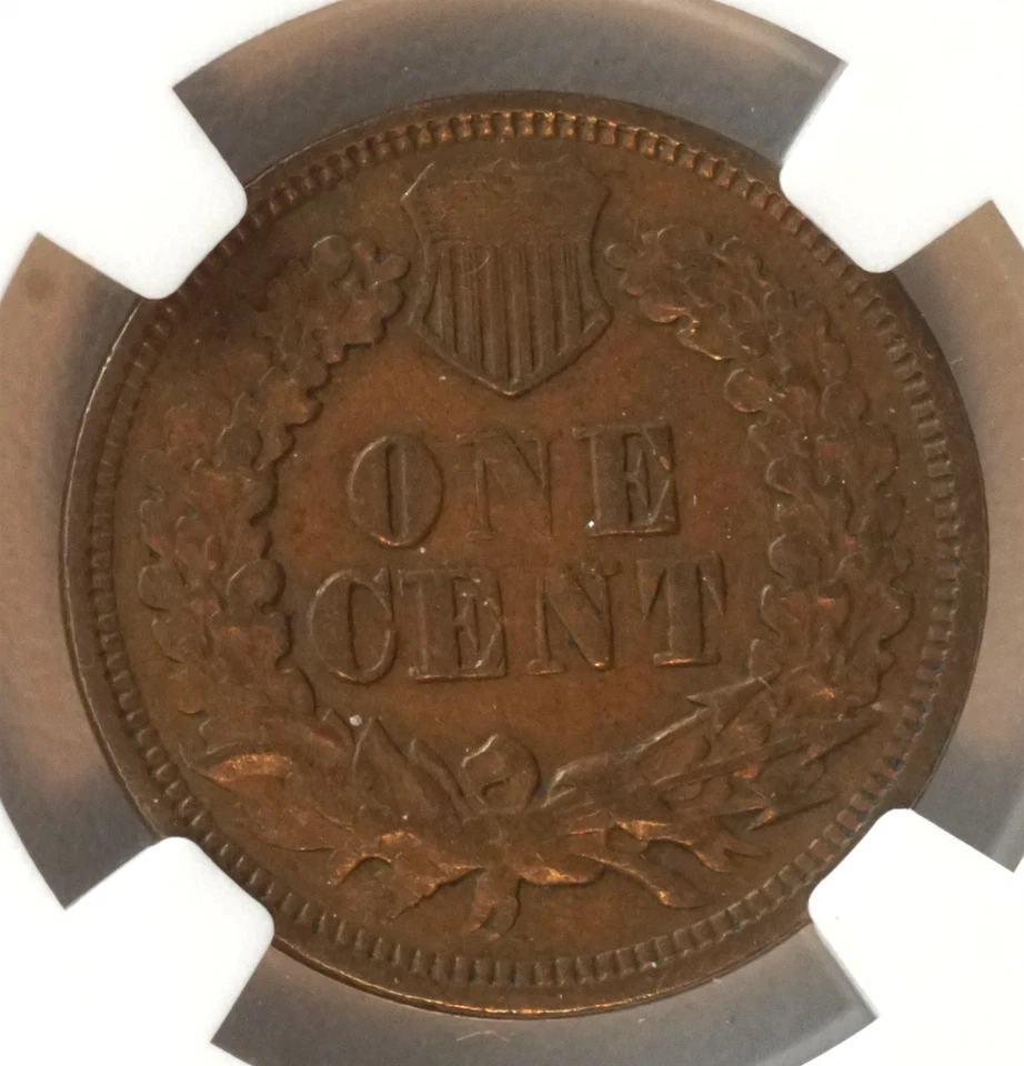 1867 Indian Head Small Cent XF 45 BN NGC 1C - Image 4 of 4
