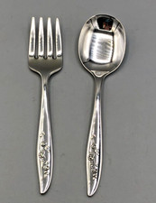 Young Love by Oneida Sterling Silver 2 piece Baby Set 4 3/8", gently used