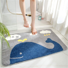 Thrilrug Cute Bathroom Rugs Matsnon-Slip Extra Soft Microfiber Washable Water