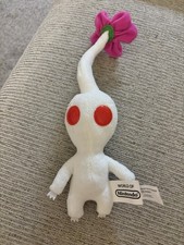 WHITE Pikmin Pink Flower Plush Toy Doll - World of Nintendo JAKK S 2015
