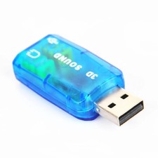 CM108 Chipset USB 2.0 To 3D Audio Sound Card Adapter Virtual 5.1