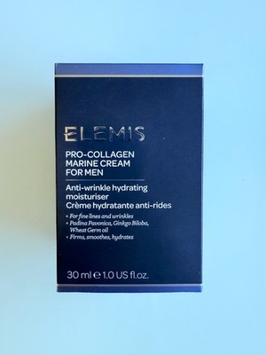 ELEMIS PRO COLLAGEN MARINE CREAM FOR MEN 30ml 1oz ANTI WRINKE Exp2027 GENUINE!!!