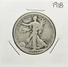 1918 Walking Liberty Half Dollar, 90% Silver, Very Nice, Low Mintage! 🔥
