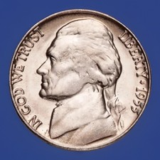 1955-D Jefferson Nickel GEM BU UNC From Original Roll Fast S&H W/Tracking