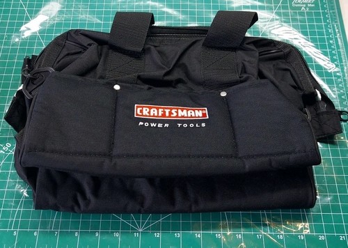 14in Craftsman Tool Bag Canvas Zipper Tote Carrying Bag Case New