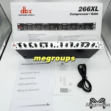 DBX 266xs Dual Channel Compressor Gate Dynamics Processor w/ Side Chain Insert