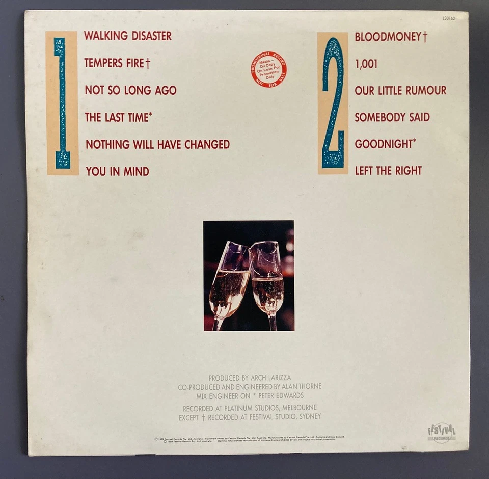 The Mad Turks "Toast" 1990 Aus Promo Press Pop Rock LP.. - image 4 of 4