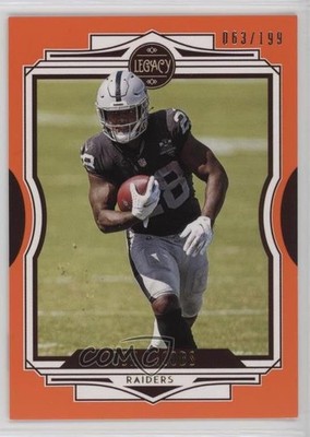 2021 Panini Legacy Orange 63/199 Josh Jacobs #40 16tx