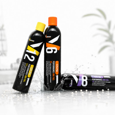 Vorsk V12 V8 V6 Enhanced Performance Premium GBB Fuel Airsoft Gas 420ml Flasche