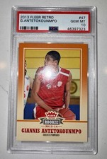 Giannis Antetokounmpo 2013-14 Fleer Retro Rookie Card #47 PSA 10 RC . rookie card picture