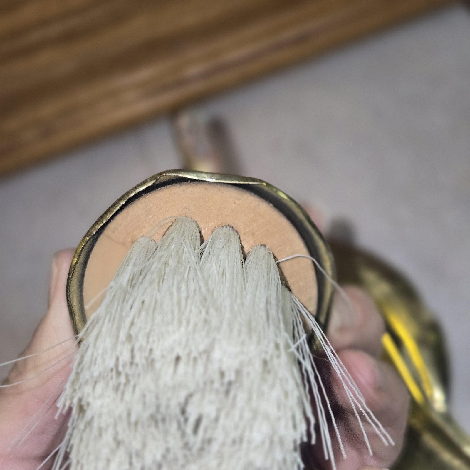 Vintage Brass Peerage Crumb Catcher & Brush See Description,  Collectable!