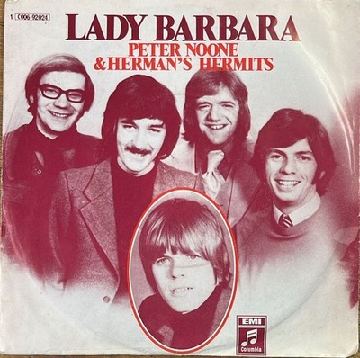 Peter Noone & Herman´s Hermits: Lady Barbara,  7'' Single von 1970