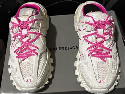 NIB  Balenciaga Track Mule slides Sneakers Size 41 C   Pink/white