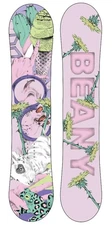 GIRLS' BEANY "LOVE" BEGINNER ALL-MOUNTAIN SNOWBOARD 130CM