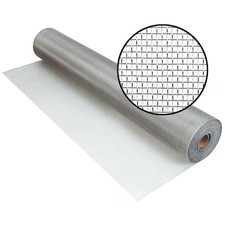Zoro Select 3000727 Aluminum Screen, Aluminum, 24 In W, 100 Ft L, 0.01 In Wire,