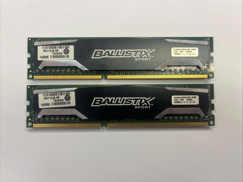 8GB (2x4GB) Crucial Ballistix Sport BLS4G3D1609DS1S00.16 PC3-12800U DDR3 Arbeitsspeicher