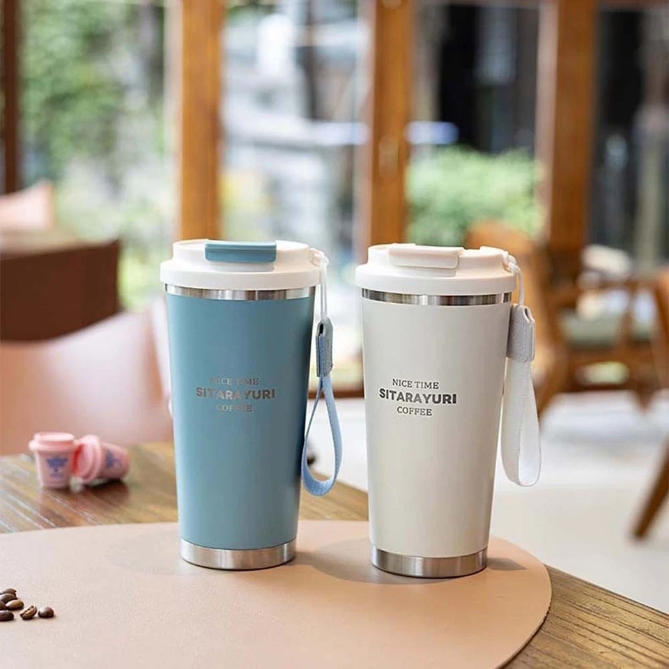 Large Capacity Coffee Water Cup TPR Handhold Portable Bottle Cycling - Image 4 of 4