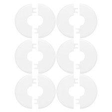 6 Pcs Round Escutcheon Plate Plumbing Cover Plates Wall Hole Split