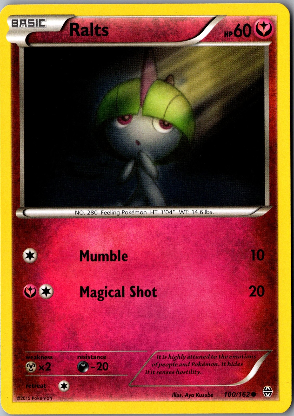 Ralts 100/162 Common BREAKthrough Lightly Played Pokemon Card TCG Single