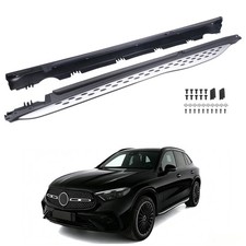 für Mercedes GLC X254 SUV Trittbretter Umbausatz Alu-Optik Chrome für Mercedes GLC X254 SUV Trittbretter Umbausatz Alu-Optik Chrome