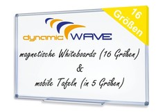 Whiteboard Magnettafel mit Alurahmen und großer Stiftablage, in 16 Größen, sc...