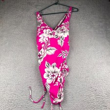 Torrid Wire Free Tie Back One Piece Womens 2X Pink Azalea Swim Suit NEW NWT