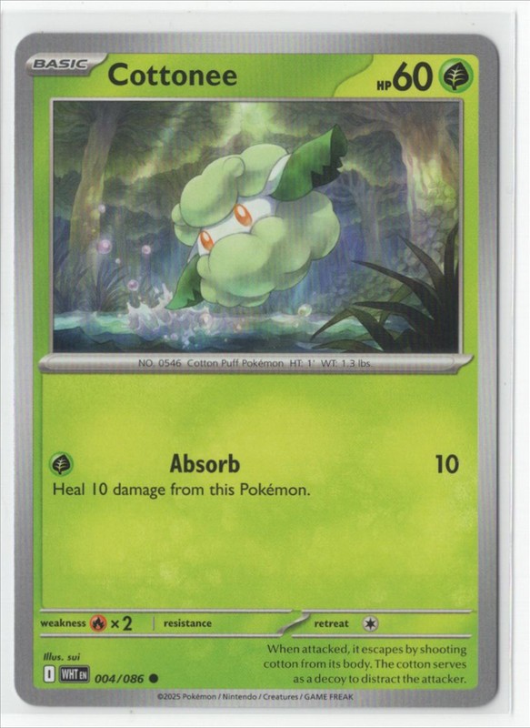 Pokemon White Flare - 004/086 Cottonee
